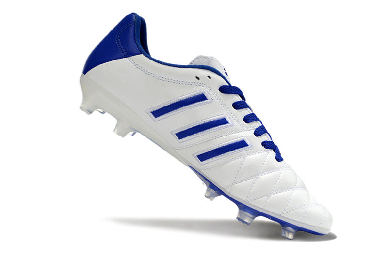 11Pro Kroos Firm Ground Cleats- WHITE/BLUE