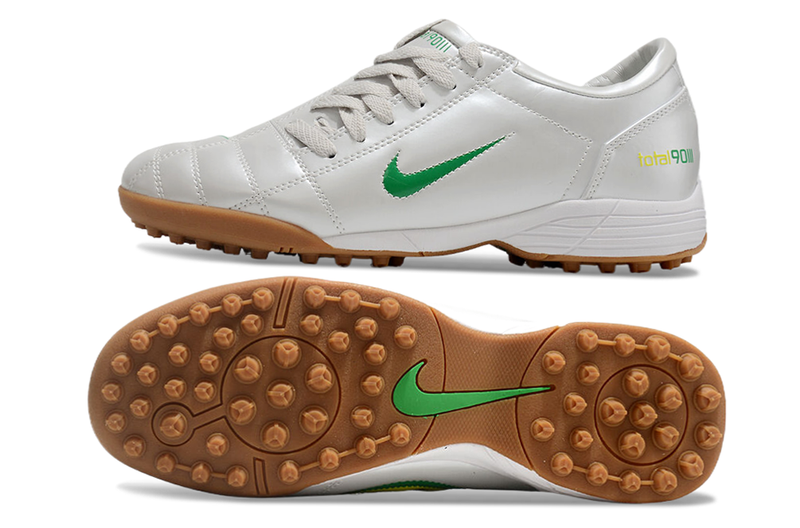 Nike Total 90 III T90 TF Turf Soccer Cleats - White/Green