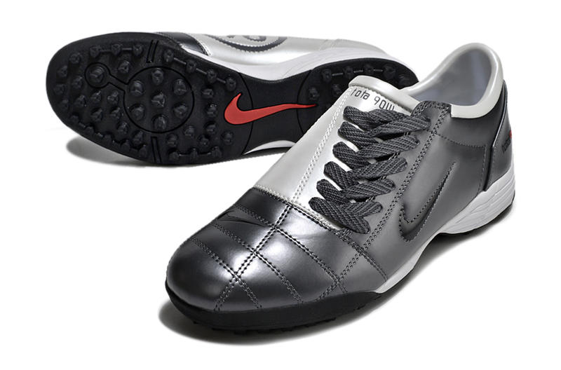 Nike Total 90 III T90 TF Turf Soccer Cleats - Metalic Silver/Black