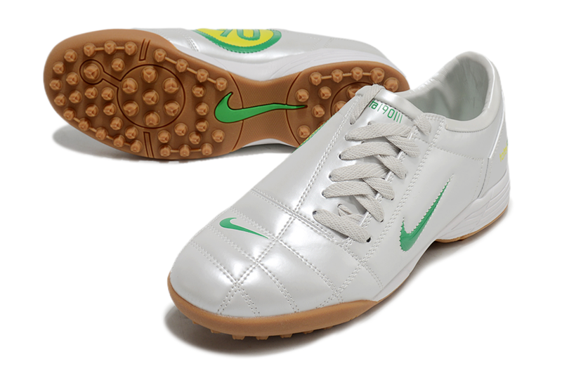 Nike Total 90 III T90 TF Turf Soccer Cleats - White/Green