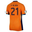 Frenkie de Jong Netherlands 24/25 I Home Jersey - Player Version