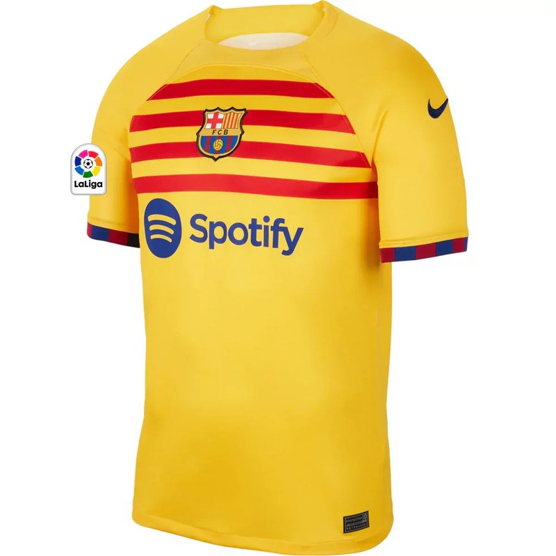 Gavi Barcelona 22/23 Senyera IV Fourth Jersey - Fan Version