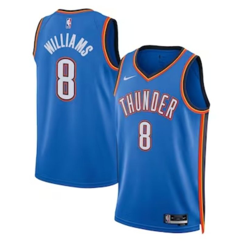 Jalen Williams Oklahoma City Thunder Unisex 2023 NBA Jersey - Icon Edition - Blue