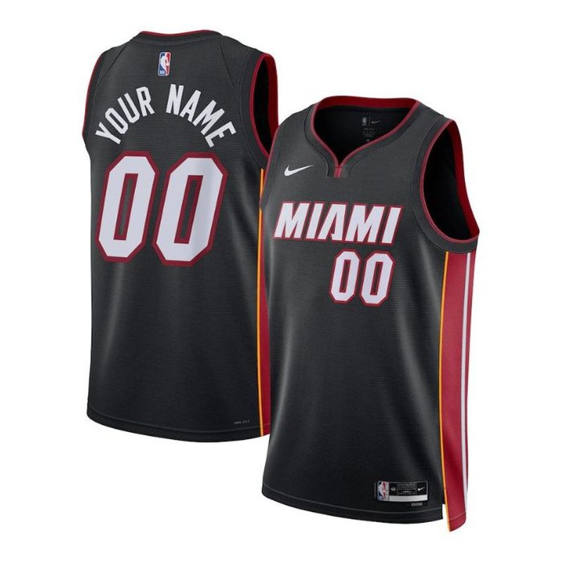 Miami Heat Unisex 2023 NBA Jersey Black - Icon Edition