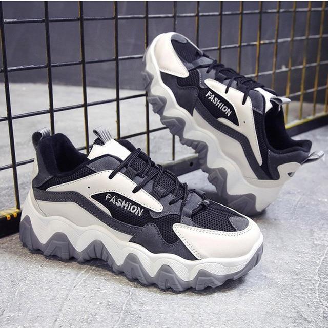 MCCKLE Women Chunky Sneakers Casual 2020 Dad Shoes Female Lace Up Mesh Woman Platform Comfort Fashion Ladies Walking Shoes New