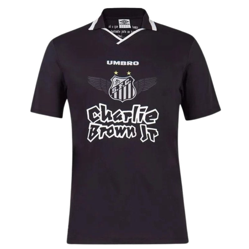 Santos Charlie Brown JR Black Jersey - Fan Version