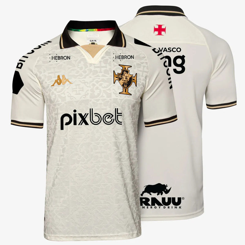 Vasco KAPPA THIRD Football Shirts WHITE 2022/23 ALL SPONSOR