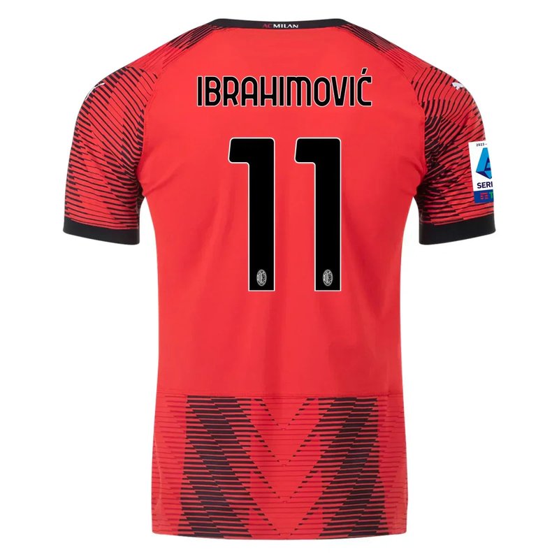 Zlatan Ibrahimovi�� AC Milan 23/24 I Home Jersey - Player Version